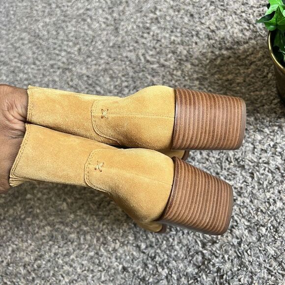 RAG & BONE Rover Chelsea Ankle Boots Booties In Camel Suede Leather 35 US 5 New - Picture 5 of 11